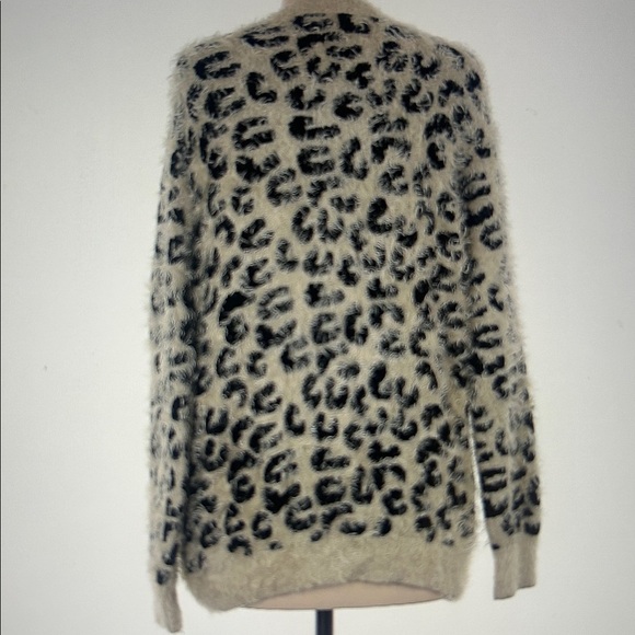 POL Black and Cream Knit Cardigan Size Large - Picture 2 of 4